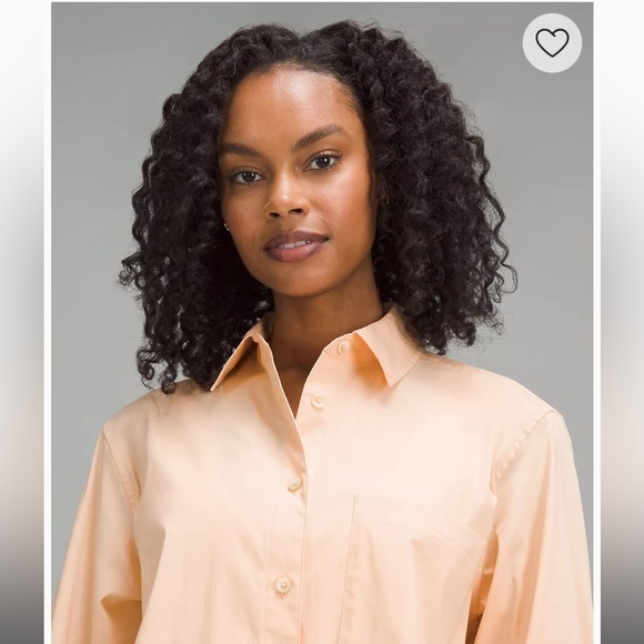 Lululemon cotton blend Poplin button-down shirt in small. - Picture 3 of 3